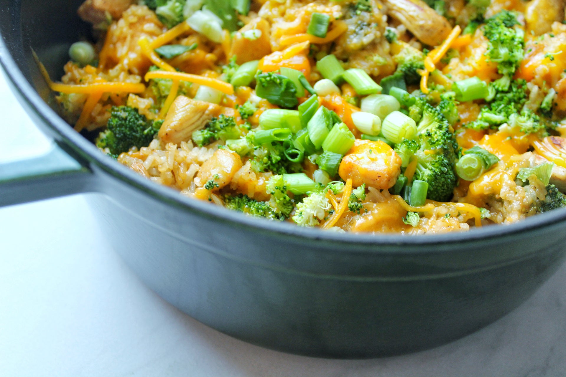 One Pot Cheesy Chicken and Broccoli