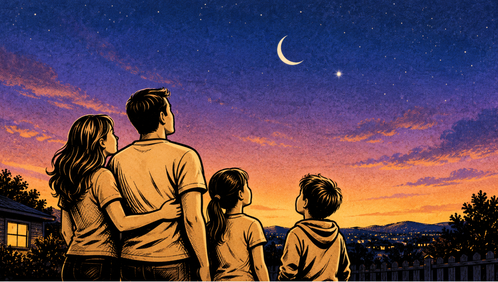 Family Space Night: Look West After Dinner and Find Venus