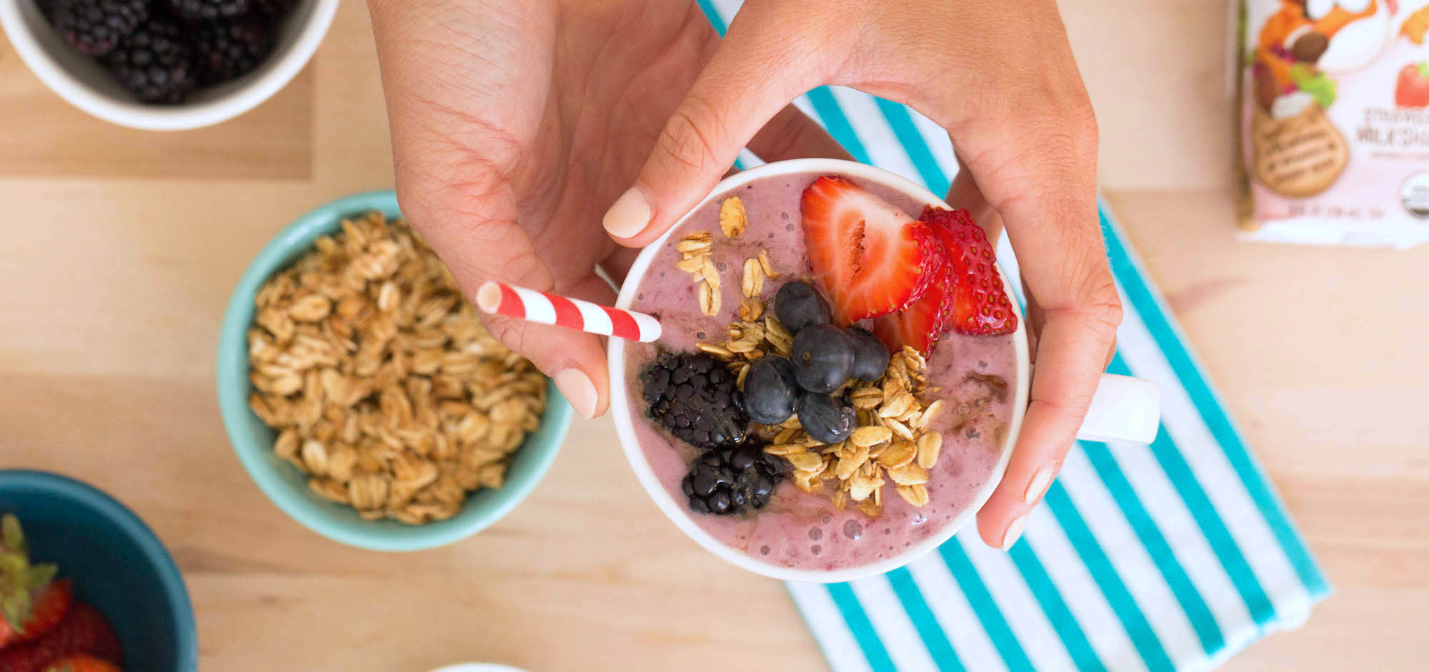 Triple Berry Banana Smoothie Bowl for Kids